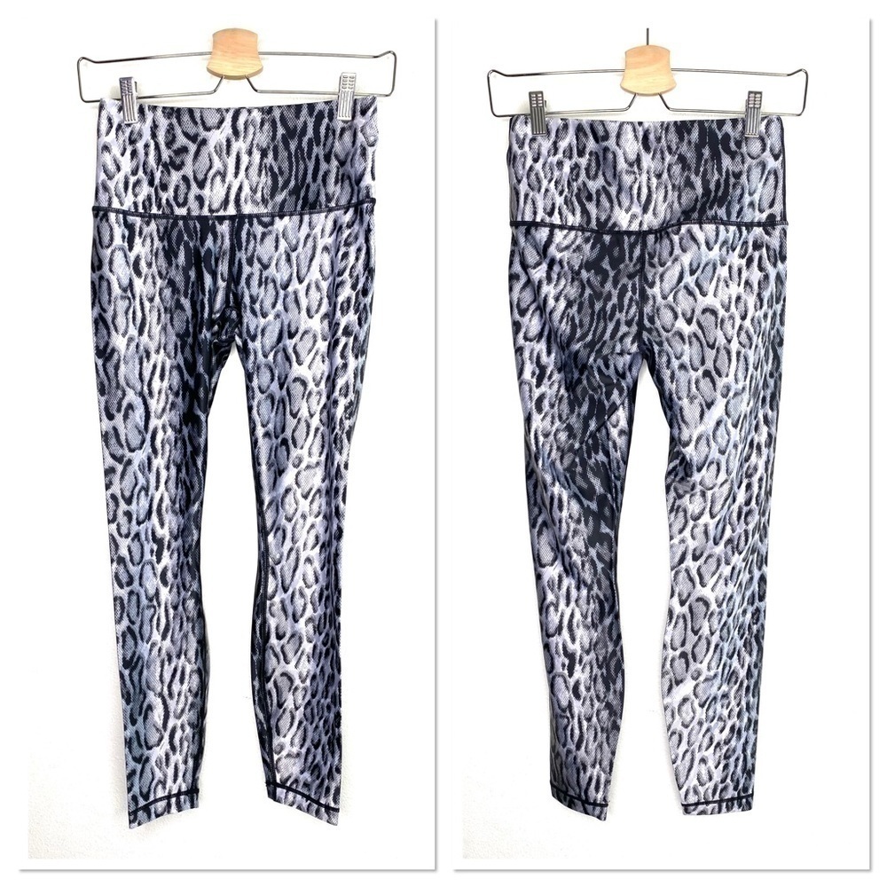 Playground black grey leopard print leggings